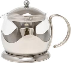 Bule La Cafetiere Izmir 1,2L Vidro Infusor Aco Inox 4 Xicaras
