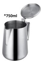 Bule Leiteira Inox 750ml Jarra Com Tampa Café Chá Leite Bule Leiteira Inox 750ml Jarra Com Tampa Café Chá Leite