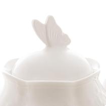 Bule Lyor Butterfly Flower De Porcelana New Bone 1L Bule Lyor Butterfly Flower De Porcelana New Bone 1L