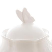 Bule Lyor Butterfly Flower De Porcelana New Bone 1L Bule Lyor Butterfly Flower De Porcelana New Bone 1L
