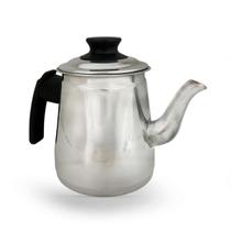 Bule Nº1 Alumínio Polido Multiuso 1 Litro Chá Café Com Alça Bule Nº1 Alumínio Polido Multiuso 1 Litro Chá Café Com Alça