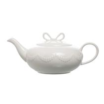 Bule p/ Chá Lacet em New Bone China Branco 1,2L L Hermitage Bule p/ Chá Lacet em New Bone China Branco 1,2L L Hermitage