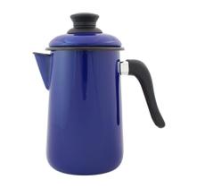 Bule para Café 14cm Azul Esmaltado Ewel