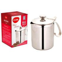 Bule Para Café E Leite, Em Aço Inox 600ml Clink Luxo