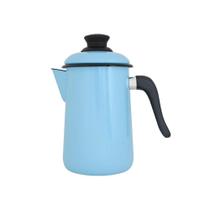 Bule Para Café Esmaltado Azul Claro 1,5 L Ewel Bule Para Café Esmaltado Azul Claro 1,5 L Ewel
