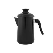 Bule para Café Esmaltado Preto 1,5 L Ewel