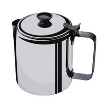 Bule para Café Monte Verde Aço Inox 800ML Polimento Fosco Inox Viel Bule para Café Monte Verde Aço Inox 800ML Polimento Fosco Inox Viel