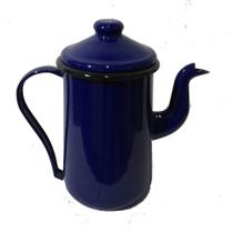 Bule para Café Tradicional 14cm Azul Esmaltado Ewel