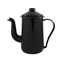 Bule para Café Tradicional Esmaltado Preto 1,5 L Ewel