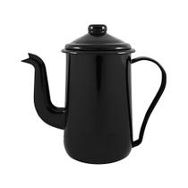 Bule Para Café Tradicional Esmaltado Preto 1,5 L Ewel Bule Para Café Tradicional Esmaltado Preto 1,5 L Ewel