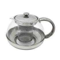 Bule Para Chá Com Infusor Vidro/Inox 800ML Bule Para Chá Com Infusor Vidro/Inox 800ML