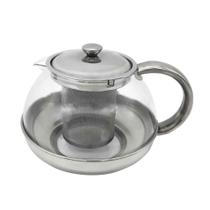 Bule Para Chá Com Infusor Vidro/inox 800ml