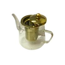 Bule Para Cha Dourado Com Infusor 600ml By Fineza