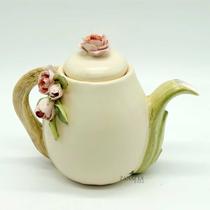 Bule para Chá em Cerâmica Rosas New 750ml Zanatta