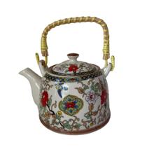 Bule para chá em porcelana com infusor Multiart floral