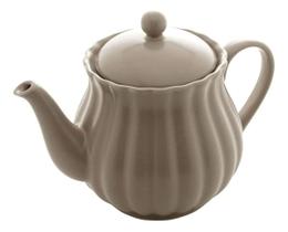 Bule para Chá em Porcelana Pétala Areia Matt 950ml Wolff
