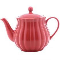 Bule para chá em porcelana Pétala vermelho 950 ml - Rojemac