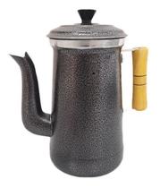 Bule Para Coar Café de Alumínio Preto 1,3 litro