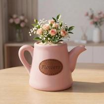 Bule Pequeno Elegance Decorativo Flowers Rosa Clarinho Rose Bule Pequeno Elegance Decorativo Flowers Rosa Clarinho Rose