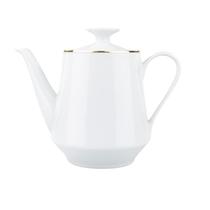 Bule Porcelana Schmidt - Dec. Filetado Ouro Itamaraty 0010