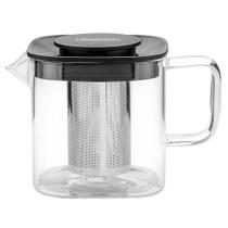 Bule Quadrado para Chá Tramontina em Vidro e Aço Inox com Infusor 600 ml 61763060