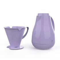 Bule Sonetto 1L Lavanda + Suporte para Filtro de Café - Soprano