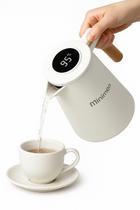 Bule Térmico 1000ml com Termômetro Digital MN-732 Branco