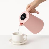 Bule Térmico 1000ml com Termômetro Digital MN-732 Rosa claro