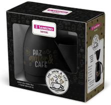 Bule Térmico 700mL + Suporte Filtro Café Sanremo Preto