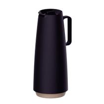 Bule Térmico Exata em Plástico Preto com Ampola de Vidro 1L - Tramontina Bule Térmico Exata em Plástico Preto com Ampola de Vidro 1L - Tramontina