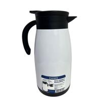 Bule Térmico Soprano 1 Litro Aço Inox Com Gatilho Branco