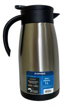 Bule Térmico Soprano 1 Litro Aço Inox Com Gatilho Prateado