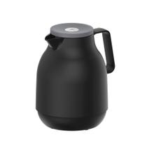Bule Térmico Tramontina Exata 1 L Em Plástico Preto Com Tampa Rolha E Botão De Pressão Bule Térmico Tramontina Exata 1 L Em Plástico Preto Com Tampa Rolha E Botão De Pressão