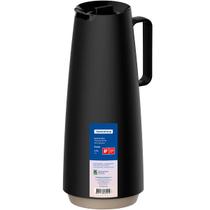 Bule Térmico Tramontina Exata 1L Garrafa Térmica Preta para Café Chá Água com Ampola de Vidro Bule Térmico Tramontina Exata 1L Garrafa Térmica Preta para Café Chá Água com Ampola de Vidro