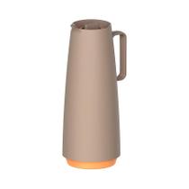 Bule Térmico Tramontina Exata em Plástico Bege com Ampola de Vidro 1 L Bule Térmico Tramontina Exata em Plástico Bege com Ampola de Vidro 1 L