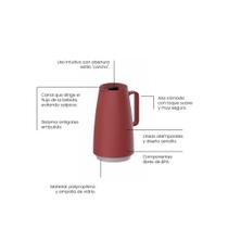 Bule Térmico Tramontina Exata em Plástico Vermelho com Ampola de Vidro 500 ml Bule Térmico Tramontina Exata em Plástico Vermelho com Ampola de Vidro 500 ml