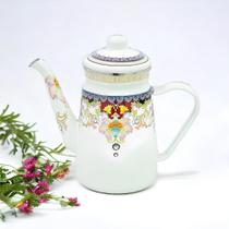 Bule Vintage Esmaltado 1,2L: Charme Retrô para Café e Chá na Cozinha