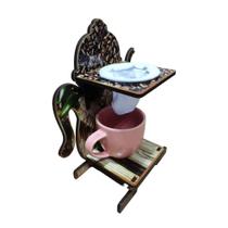 Bulinho Adesivado de mdf com Xicara para Cafezinho - Decore Casa Bulinho Adesivado de mdf com Xicara para Cafezinho - Decore Casa