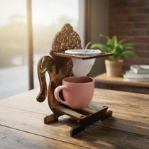 Bulinho Adesivado mdf com Xicara para Cafezinho Bulinho Adesivado mdf com Xicara para Cafezinho
