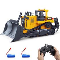 Bulldozer de controle remoto fisca RC 1/16 para crianças de 8 anos ou mais