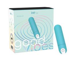 Bullet Good Vibes Only Intt Toys Capsula Vibratória 10 Intensidades Azul Tiffany Recarregável