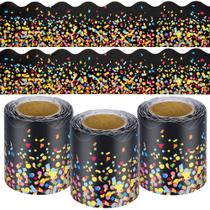 Bulletin Board Borders AWIZOM 99 pés Confetti Scalloped x3 Bulletin Board Borders AWIZOM 99 pés Confetti Scalloped x3