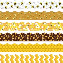 Bulletin Board Borders VABAMNA Bee Theme, decoração de sala de aula de 84 pés Bulletin Board Borders VABAMNA Bee Theme, decoração de sala de aula de 84 pés