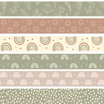 Bulletin Board Borders VABAMNA Boho, decoração de sala de aula de 84 pés Bulletin Board Borders VABAMNA Boho, decoração de sala de aula de 84 pés