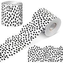 Bulletin Board Borders Zonon, 65 pés, preto e branco, bolinhas
