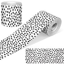 Bulletin Board Borders Zonon, 65 pés, preto e branco, bolinhas