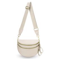Bum Bum Bum Crossbody de nylon para mulheres, viagens, trabalho diário, branco Bum Bum Bum Crossbody de nylon para mulheres, viagens, trabalho diário, branco
