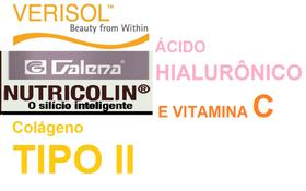 Bum de beleza - Verisol, Nutricolin, Colágeno tipo 2, Ac Hialurônico e Vit C Bum de beleza - Verisol, Nutricolin, Colágeno tipo 2, Ac Hialurônico e Vit C