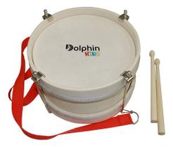 Bumbo infantil 10 pol madeira com pele animal dolphin