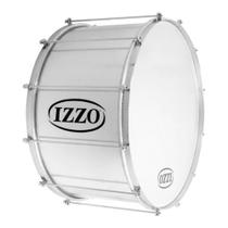 Bumbo izzo fuzileiro 22x30 aluminio c/pele leitosa